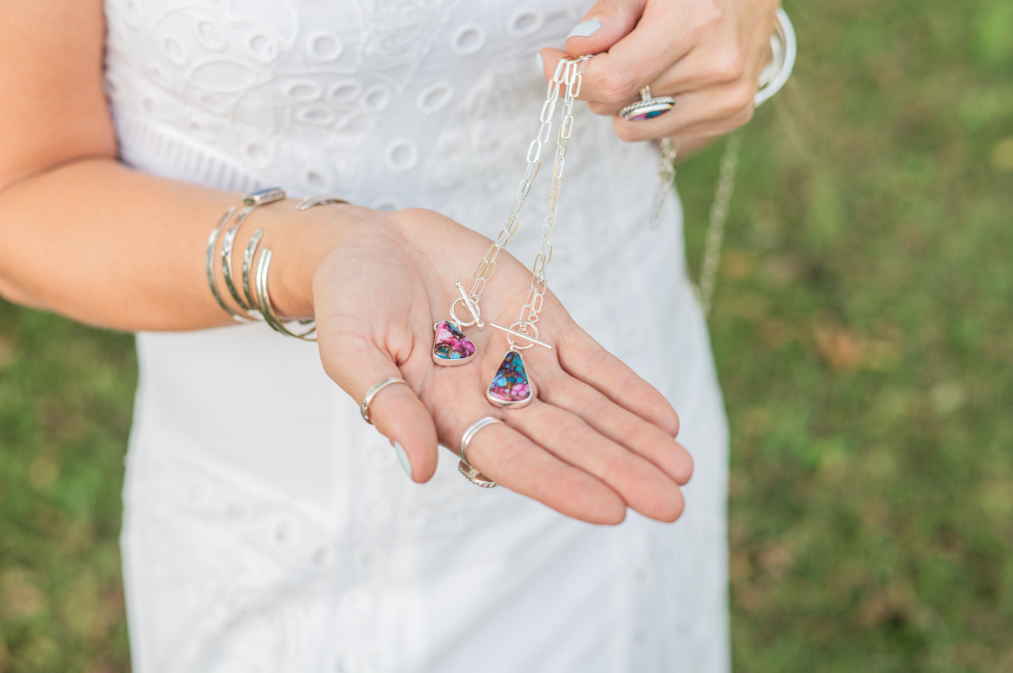 Spiny Oyster Toggle Necklace