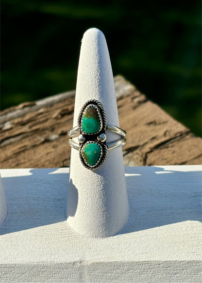 Double Turquoise Ring